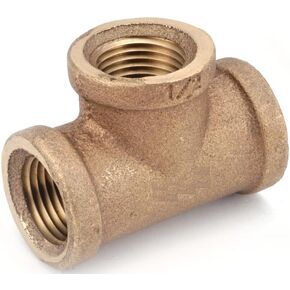 Krixis LOT OF (5) 738106-080806 1/2 X 1/2 X 3/8 Reducing Brass PIPE Threaded Tee in Saudi Arabia