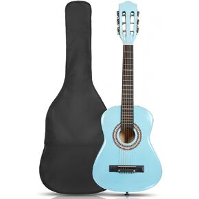 Ktaxon 30 Inch Beginner Acoustic Guitar, 6 String Basswood Classical Guitars Full Kit with Bag, Strap, Picks, Capo for Adults & Players, Red in Kuwait