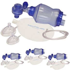 MCR Medical 4-Pack CPR Training Bag Valve Mask (BVM) Infant in Mesh Bag, BVM-3021-004 in Saudi Arabia