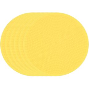 Spot Markers 4 Inch, 6 Pcs Non-Slip Floor Dots Agility Markers Flat Field Cones Poly Dots for Gym PE Speed Training Dance Soccer Basketball Sports, Yellow in Kuwait