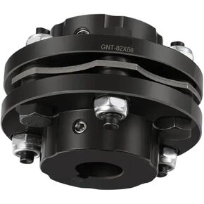 GNT Steel Disc Coupler Stepped Single Diaphragm Keyway Series Shaft Coupling D19mm to D68mm; L20mm 53mm(GNT-D68XL54) in Kuwait