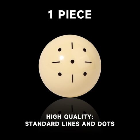 GSE Games & Sports Expert Billiard Practice Training Cue Ball, AAA-Grade PRO Cup Standard Pool Billiard Cue Ball (6 oz 2-1/4" Several Colors Available) in Kuwait