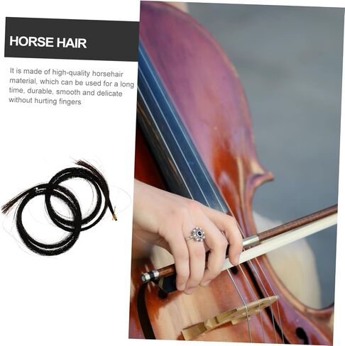 YARNOW Bundles Durable Bow Hair for Repair Hair Supplies Replacement for Worn Bow Accessories for Novice Players Black Color in Kuwait