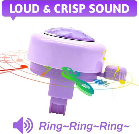 CHILDHOOD Bike Bell for Kids, Purple Gem Bike Accessories for Boys and Girls in Kuwait