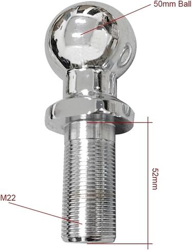 M22 كروم عقبة جبل سحب الكرة 50 مللي متر عرقوب ضياء قدرة 5000Lbs اقتران قطع غيار المقطورة RV تخييم قافلة اكسسوارات in Kuwait