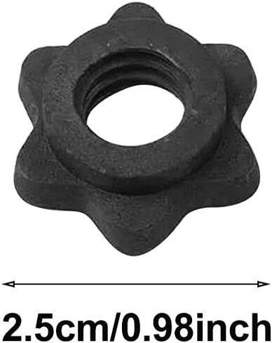 2pairs Dumbbell Collars, 1inch Weight Lifting Spinlock Collars, Nonsli-p Dumbbell Hex Nut Barbell Collar Clamps Replacement Parts for Fitness Training in Kuwait
