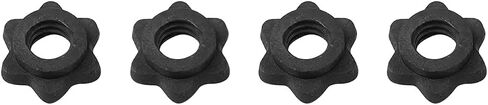 2pairs Dumbbell Collars, 1inch Weight Lifting Spinlock Collars, Nonsli-p Dumbbell Hex Nut Barbell Collar Clamps Replacement Parts for Fitness Training in Kuwait