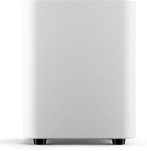 Ortizan Compact 60W Active Subwoofer, 5.24" Long-Throw Woofer with Deep Bass Extension, Class D Amplifier & Vibration Pads for Desktop Gaming and Studio Audio, White in Kuwait
