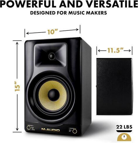 M-AUDIO Forty Eighty 8" Studio Monitor Speaker for Production and Mixing with Precision DSP Crossover, EQ, Control App and Bluetooth in Kuwait