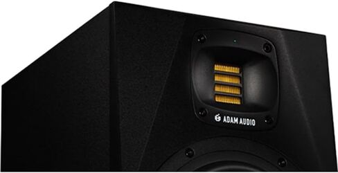 شاشة استوديو ADAM Audio A7V مقاس 7 بوصات، حزمة AMS-A7V سوداء (زوج) مع وسادات عزل Focusound 2 حزمة صوتية عالية الكثافة، 2X OnStage 25ft XLR Cable + 2X 10ft Balanced XLR إلى TRS Cable in Kuwait