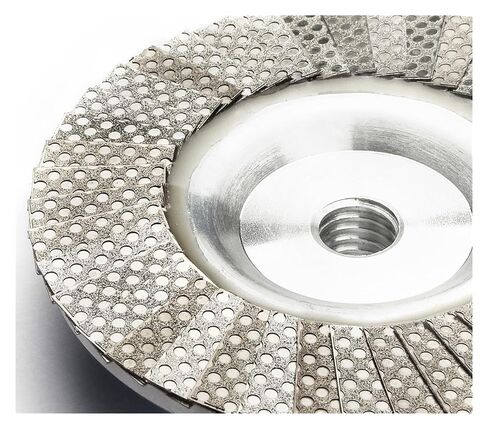 Diamond Flap Disc 4 Inch M14 Or 5/8-11 Thread Metal Adapter Diamond Electroplated Grinding Wheel Flap Disc Abrasive Tool(5-8-11,120) in Kuwait