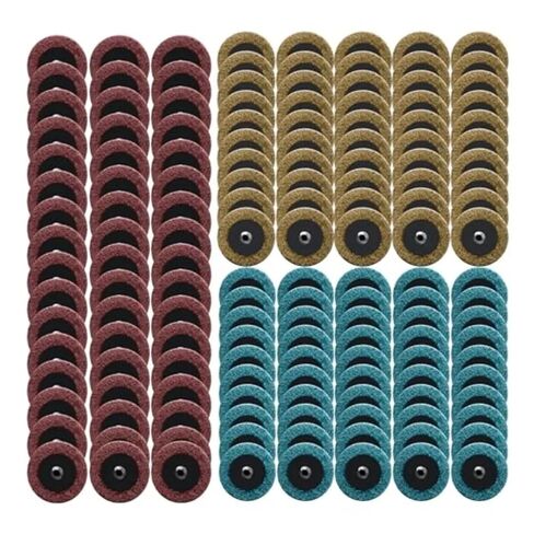 150 Pcs 2 Inch Surface Conditioning Discs Medium Grit Quick Change Sanding Discs for Die Grinders Surface Stripping Grinding in Kuwait