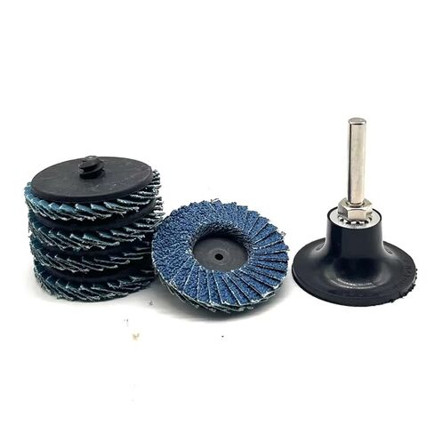5Pcs 2 inch Roll Lock Quick Change Flap Discs for Die Grinder Zirconia Flat 40/60/80/120 Grit Grinding Wheels Sanding Disc(120 Grit 5PCS) in Kuwait
