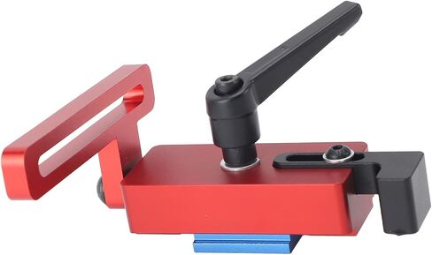Zerodis 45 نوع من الألومنيوم ميتري إيقاف المسار T Track Stop Miter Gauge مع مقبض قابل للدوران 90 درجة وقفل لأدوات النجارة وتحديد المواقع بدقة in Kuwait