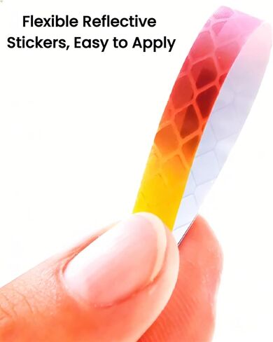Bicycle Reflectors Stickers, 30 Pack Reflective Decals for Bikes, High Visibility Night Riding Safety in Kuwait