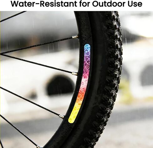 Bicycle Reflectors Stickers, 30 Pack Reflective Decals for Bikes, High Visibility Night Riding Safety in Kuwait