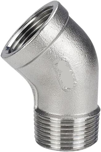 304 stainless steel 45° internal and external thread elbow and plumbing pipe accessories 4 minutes 6 1 inch(G1/2) in Kuwait