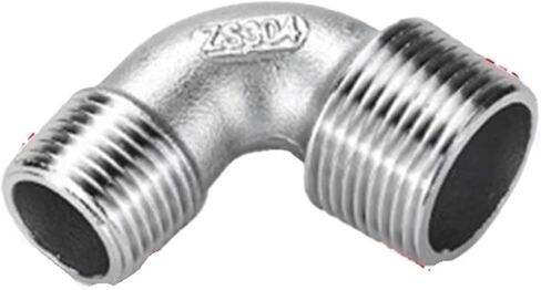 304 stainless steel 90 degree double outer wire elbow variable diameter external thread right angle internal joint plumbing accessories 3 minutes 4 6 1 inch(G1/2*G1/4) in Kuwait