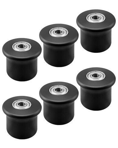 6PCS Rolling Seat Trolley Wheels Compatible with Bowflex Home Gym Blaze Classic Elite Motivator2 Pr1000 Sport Conquest Ultimate2 Schwinn Comp Revolution, Sliding Seat Bracket Roller in Kuwait