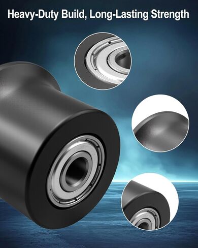 6PCS Rolling Seat Trolley Wheels Compatible with Bowflex Home Gym Blaze Classic Elite Motivator2 Pr1000 Sport Conquest Ultimate2 Schwinn Comp Revolution, Sliding Seat Bracket Roller in Kuwait