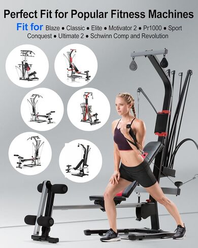 6PCS Rolling Seat Trolley Wheels Compatible with Bowflex Home Gym Blaze Classic Elite Motivator2 Pr1000 Sport Conquest Ultimate2 Schwinn Comp Revolution, Sliding Seat Bracket Roller in Kuwait