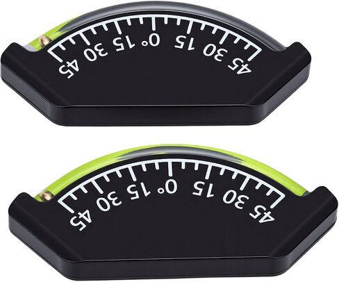 Level Gauge, 45 Degree Wide Range Car Inclinometer Gauge Bubble, High Contrast Display Spirit Level Trailer Leveling for Boat RV Truck Off Road Vehicle in Kuwait