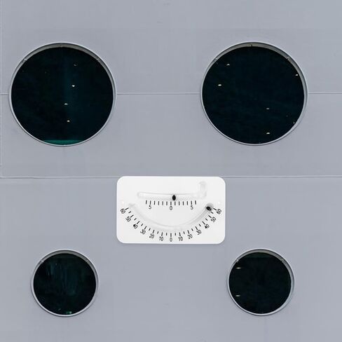 Luxshiny Marine Clinometer زاوية الميل للقوارب واليخوت أداة تسوية القياس الدقيق مع جسم بلاستيكي أبيض مناسب لمهام التسوية والسيناريوهات التي تتطلب المستوى in Kuwait