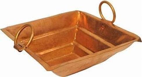 Copper Havan Kund/ Agnihotra With Stand & Copper Spoon (Hawankund(14"x14")Length-14",Width-14") in Kuwait