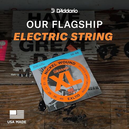 أوتار جيتار كهربائي من D'Addario EXL120+ مصنوعة من النيكل، Super Light Plus، 9.5-44 (عبوة من 3 قطع) in Kuwait