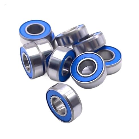 10 قطعة محامل كروية مزدوجة من المطاط الأزرق مختومة 5x11x4 ملم (10PCS_MR115RS 5X11X4) in Kuwait