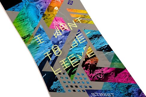 Longboard Street Surfing Curve DT Freeride 39" I Want to Believe in Kuwait