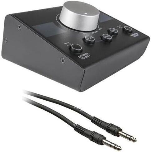 Mackie Big Knob Passive Studio Monitor Controller with 1/4" Male Phone to 1/4" Male Phone TRS Cable -5 in Kuwait