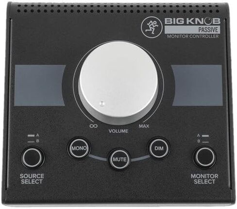 Mackie Big Knob Passive Studio Monitor Controller with 1/4" Male Phone to 1/4" Male Phone TRS Cable -5 in Kuwait