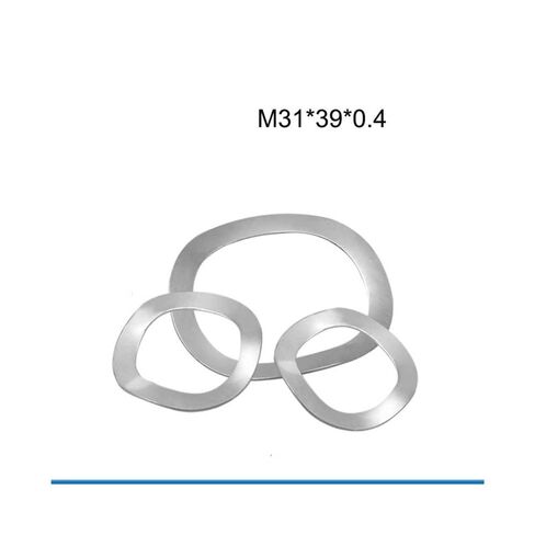 Spring Washers, 10PCS 304 Stainless Stee Three Wave Crest Type Spring Washer M31*39 * 0.4 Crinkle Washers in Kuwait