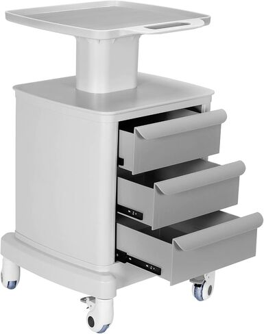 Dental Scanner Cart with 3 Drawers & 4 Wheels & 1 Top Tray Mobile Storage Cart 66 LBS Load for Hospital Clinic Salon Spa Office Bedroom in Kuwait