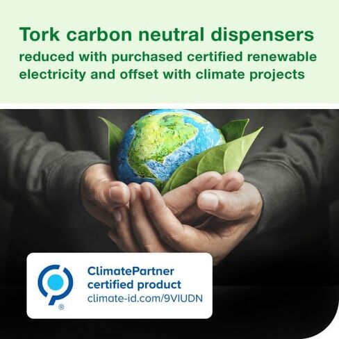 Tork OptiServe 558068 Double Roll Dispenser for Sleeveless Toilet Paper Black T7, Horizontal Toilet Roll Dispenser, Elevation Design in Kuwait
