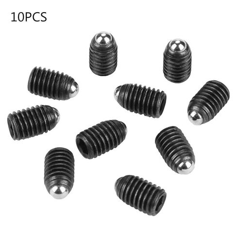 Hilitand M8 Hex Socket Ball Spring Plungers Set Screw Thread Ball Plunger Carbon, M8X12, 10 Pieces in Saudi Arabia