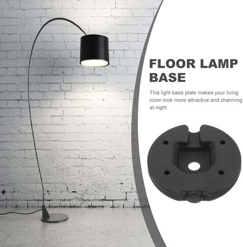 Levemolo 1pcs Weighted Iron Base for Floor Lamps Sturdy Desk Lamp Base Diameter Diy Display Stand for Enhanced Stability and Safety for Home and Office Use in Kuwait