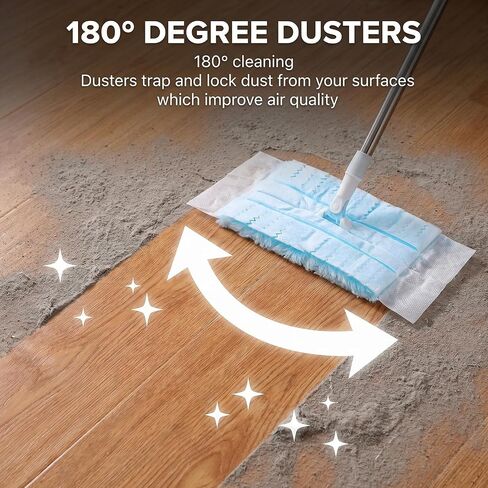 120 Pcs Disposable Heavy Duty Duster Refills, Bulk Electrostatic Duster Refills Microfiber Feather Duster for Cleaning Blinds Electronics Furniture Multi-Surface Dusting, Unscented in Kuwait