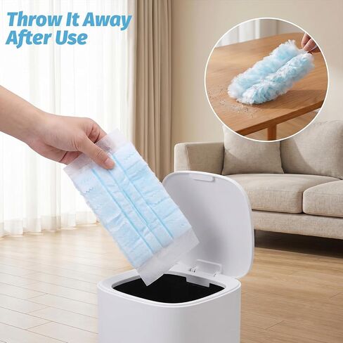 120 Pcs Disposable Heavy Duty Duster Refills, Bulk Electrostatic Duster Refills Microfiber Feather Duster for Cleaning Blinds Electronics Furniture Multi-Surface Dusting, Unscented in Kuwait