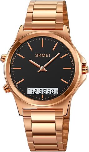 Men’s Watch Multifunction Watches Display Analog Digital Chrono Timekeeping Sport Backlight Watches Waterproof Alarm Stainless Steel 3-Time Wristwatches in Kuwait