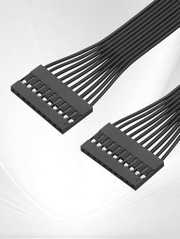 كابل GINTOOYUN Dupont 2.54 مم، كابل لوحة توصيل 10PIN، سلك نحاسي معلب 24AWG (ذكر-ذكر) in Kuwait