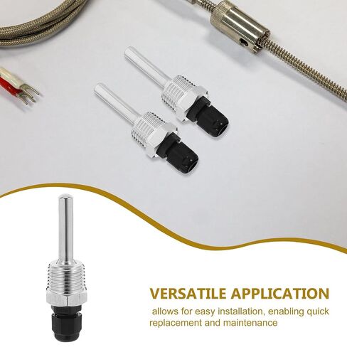 Temperature Sensor Random Color Stainless Steel Replacement 2pcs for Temperature Monitoring Protective Sheath High Durability and High Precision Measurement for Water Heaters in Kuwait