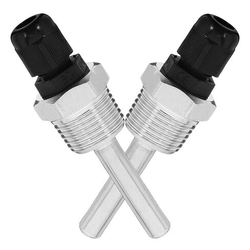 DOITOOL 2pcs Stainless Steel Protective Sleeve for Temperature Sensor Replacement Easy Installation High Durability for Temperature Random Color in Kuwait