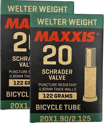 Maxxis 20 "x 1.90-2.125" أنبوب داخلي للدراجة ذو وزن ويلتر | صمامات بريستا أو شريدر | مقاومة للثقب | أنبوب دراجة بي إم إكس in Kuwait