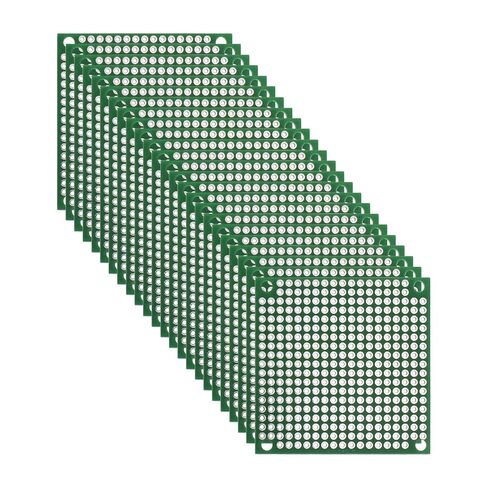 MECCANIXITY 12Pcs Single Sided PCB Boards, FR-4 Fiberglass Printed Circuit Prototyping Board, Universal Prototype Kit for DIY, Soldering, Electronics, Green 1.97" x 1.97" in Kuwait