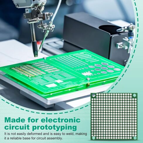 MECCANIXITY 12Pcs Single Sided PCB Boards, FR-4 Fiberglass Printed Circuit Prototyping Board, Universal Prototype Kit for DIY, Soldering, Electronics, Green 1.97" x 1.97" in Kuwait
