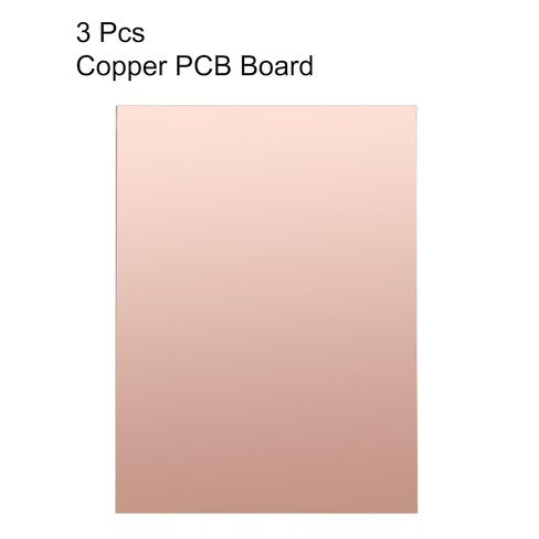 Uxcell 3 قطعة 180x120 مللي متر مزدوج الوجهين النحاس يرتدون صفح PCB لوحة دوائر كهربائية FR4 2 مللي متر سمك لتقوم بها بنفسك النماذج الأولية لوحة دارات مطبوعة in Kuwait