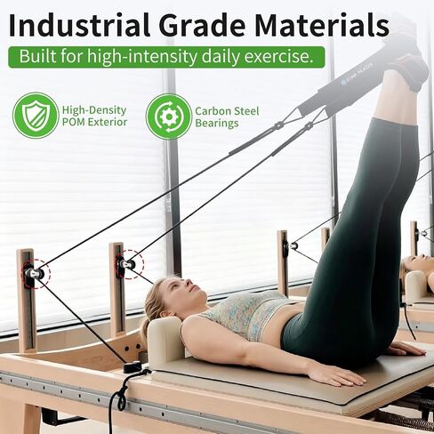 عجلات دوارة بديلة من Ronyes متوافقة مع مصلح Aero Pilates (6 عبوات)، قطع غيار مصلح البيلاتس شديدة التحمل مع محامل فولاذية كربونية، 8 مم × 32 مم × 12 مم، أسود in Kuwait