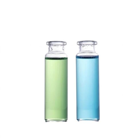 10Sets 20ml Clear Crimp Top Headspace Vial Flat Bottom Chromatography Glass Vial with Aluminum Cap Silicone PTFE Septa in Kuwait
